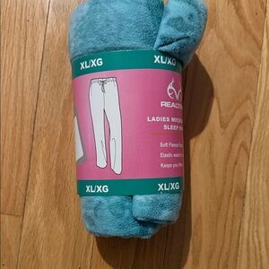 Realtree Teal Ladies Microfleece Sleep Pants